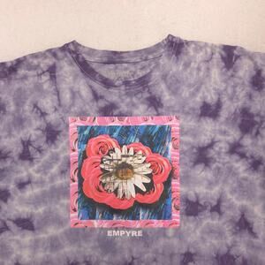 Empyre Casual Short Sleeve Crew Neck T-Shirt Womens Size Large L Tie Dye